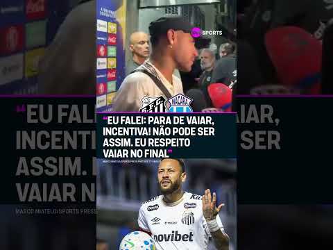 O NEYMAR MANDOU UM FORTE RECADO PARA A TORCIDA DO SANTOS! #shorts
