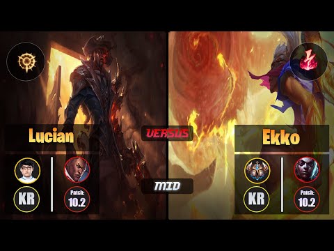 ShowMaker LUCIAN (Mid) [Press the Attack] VS EKKO - Challenger KR Patch 10.2