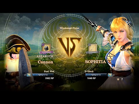 Soul Calibur VI Online Ranked - D Glock (Sophitia) vs. Astaroth [1080p 60 FPS]