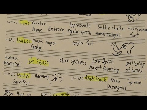 A Brief Discussion Of Poetic Meter