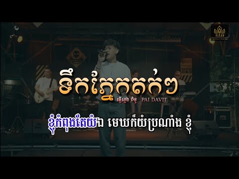 ទឹកភ្នែកតក់ៗ ភ្លេងសុទ្ធ លំនាំ Davit Karaoke | teuk pnek tok tok plengsot