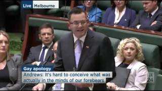 Premier Daniel Andrews full apology for old laws criminalising homosexual behaviour