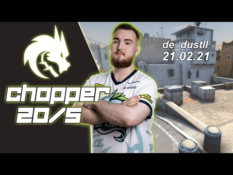 CSGO POV Spirit chopper (20-5) vs Astralis (de_dustII) @IEM Katowice 2021
