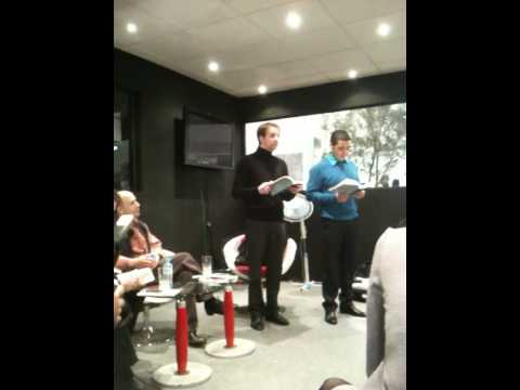 Lecture de Serhane par Hicham et Alexandre 1