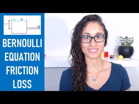 Bernoulli Equation and Friction Loss Using Darcy (FE Exam Review)