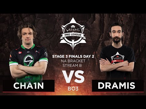 Cha1n vs Dramis - Quake Pro League - Stage 3 Finals Day 2 - NA bracket, Stream B