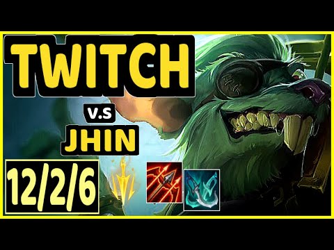 SEDRION (TWITCH) vs JHIN - 12/2/6 KDA BOTTOM ADC GAMEPLAY - EUW Ranked GRANDMASTER