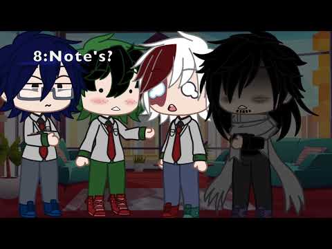 "Guess what I found?" Aizawa, Iida, Todoroki and Midoriya. (MHA/BNHA)