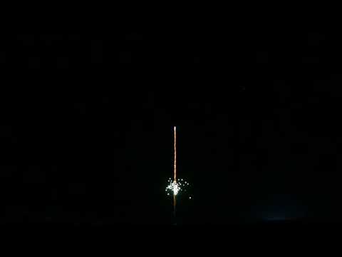 30 mm Blue tip gold comet tail with green glittering mine (448.7812)