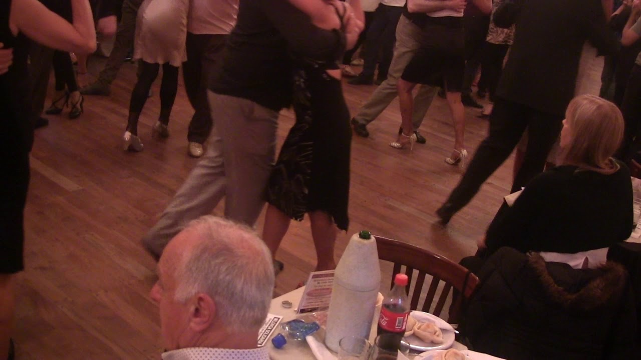 Claudia, Estefania, Fernando y Carlos en milonga Solidaria