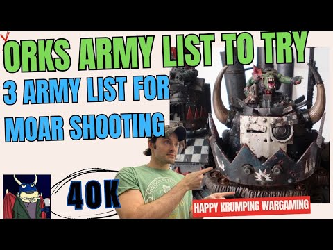 "WARHAMMER 40k: The 3 BEST More Dakka Ork Lists for Maximum Firepower!"