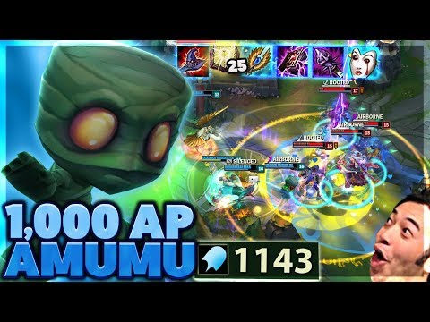 CRAZY ULTIMATE COMBOS | I DO SOO MUCH DAMAGE | 1,000 AP AMUMU - BunnyFuFuu