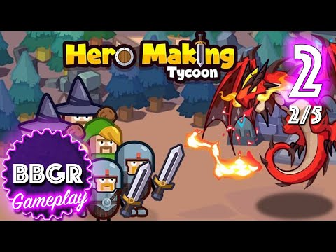 Hero Making Tycoon - Review 2/5, Game Play Walkthrough No Commentary 2 - YouTube