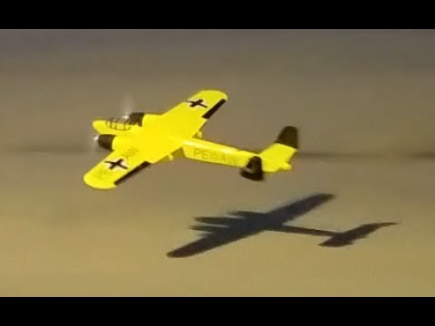 Sig - Dornier DO 217 - Evening Test Flight with 8X4.5 Props and 1500mAh 3S 40C Zippy Compact Lipo