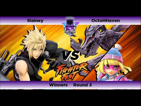 Flynn's Arcade Fighter Fest Season 4 WR3 - Slainey (Cloud) Vs. OctoHHaven (Ridley,Min Min)Ultimate
