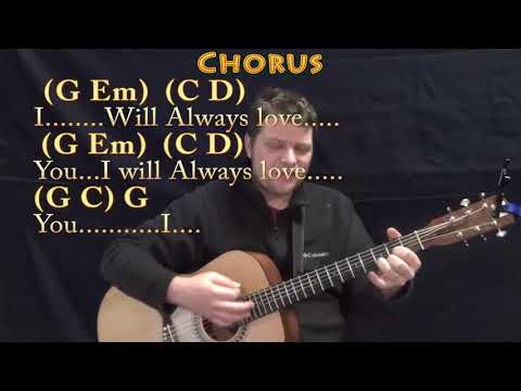 I Will Always Love You (Dolly Parton) Strum Guitar Cover Lesson in G with Chords/Lyrics