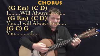 I Will Always Love You (Dolly Parton) Strum Guitar Cover Lesson in G with Chords/Lyrics