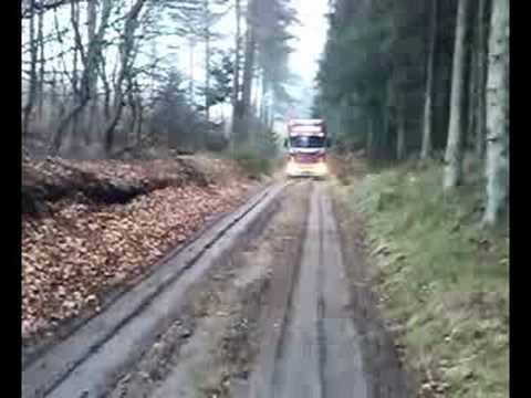 Scania R500 With a full load in denmark