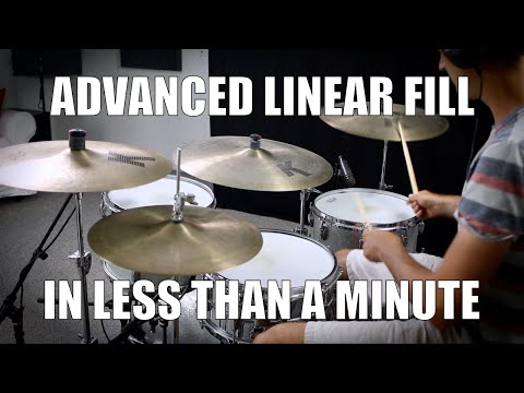 Advanced Linear Fill in less than a Minute - Daily Drum Lesson