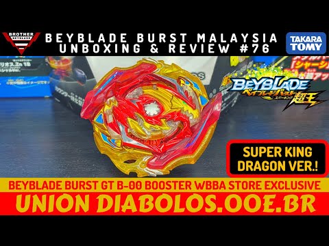 SUPER KING DRAGON VER! B-00 Union Diabolos .00E .Br | Beyblade Malaysia Unboxing & Review #76