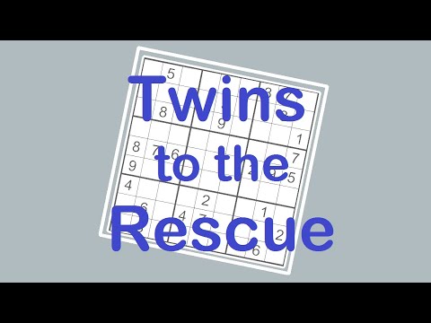 Sudoku Primer 195 - Twins to the Rescue - Learn How Twins Can Help a Lot