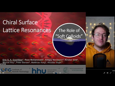 Research from the Vogel lab:  Chiral Surface Lattice Resonances – Eric at NanoGe 2021
