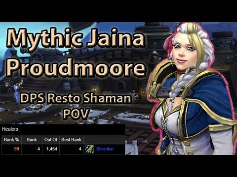 Mythic Jaina | Rank 4 | DPS Resto Shaman POV