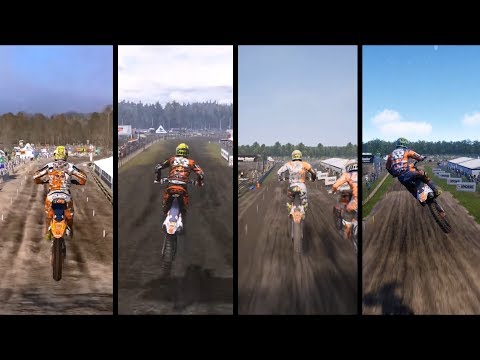MXGP vs MXGP 2 vs MXGP 3 vs MXGP PRO vs MXGP 2019 - Gameplay Comparison HD