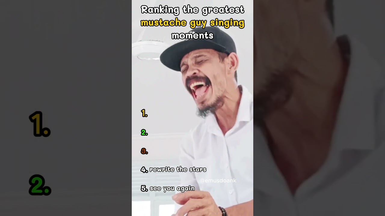 mustache guy singing moments ranked