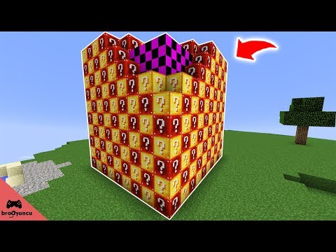 MİNECRAFT FARKLI ŞANS BLOKLARI TEK KÜP