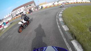 preview picture of video 'PSR 50cc Puch X30 - First training of the year at the Berghem racetrack!'