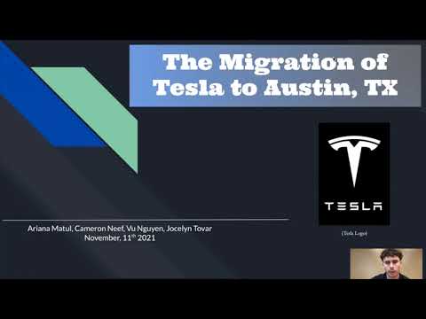 The Migration of Tesla to Austin, Texas