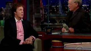 Paul McCartney on Letterman Beatles PART 1 of 3