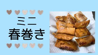 初めてのミニ春巻き