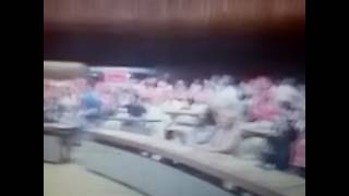 UN staff in Geneva, in work stoppage, chant "No pay cut." @AntonioGuterres says may break rules, res