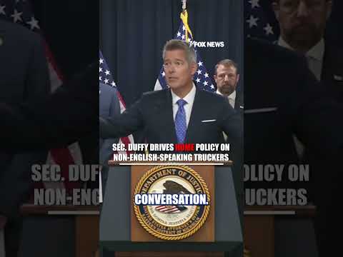 Secretary Duffy drives illegal immigration debate home #shorts #breaking #fox