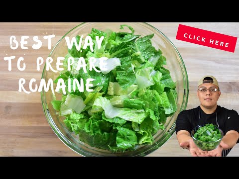 Fast Tip: How to cut romaine lettuce for salads or tacos #romaine #Caesarsalad #homecookbasic