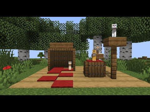 EPIC Minecraft Cat House Build in 1.20.1