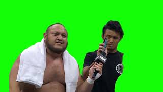 Katsuyori Shibata "oh brother, this guy sucks" green screen