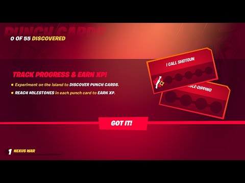 How to DISCOVER & COMPLETE ALL 55 PUNCH CARDS! Tips & Tricks [Fortnite Season 4]