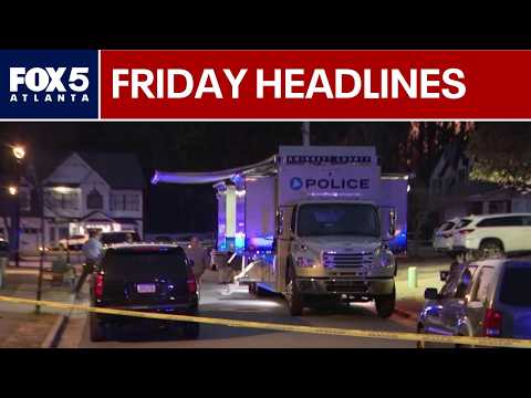 Police shoot man armed with knife; Gun found on college campus; Trump in Georgia | FOX 5 News