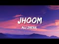 Maine Tujhe Dekha hanste Huye Gaalo Mein | Jhoom (Lyrics) | Ali Zafar .