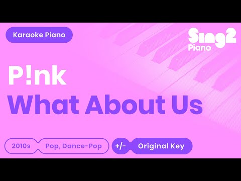 P!nk - What About Us (Piano Karaoke)
