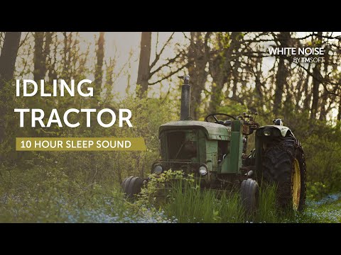 Idling Diesel Tractor Engine Sleep Sound - 10 Hours - Black Screen