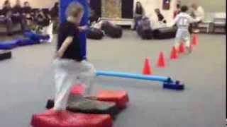 preview picture of video 'Browns Bay Tiny Tiger Academy Martial Arts Obstacle Course'