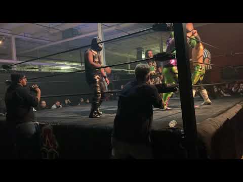 Golden Star, Furia Luna, EL Traidor vs Facade Jason Gory y Manny Cortez