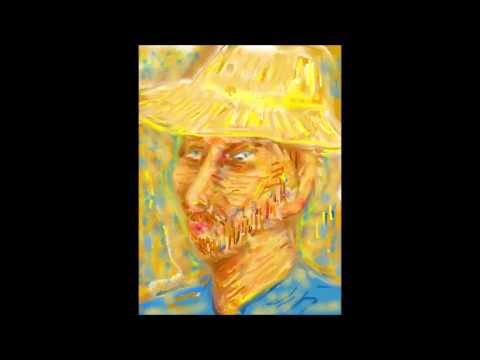 Vincent Van Gogh Transition to Yellow painting animation c n couvelis χ ν κουβελης music  Chopin
