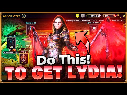 GET Lydia FAST With These F2P Champions!! Raid: Shadow Legends Faction Wars Guide