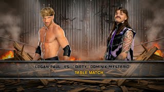 WWE 2K25 - Logan Paul VS Dominik Mysterio - Table Match | WWE