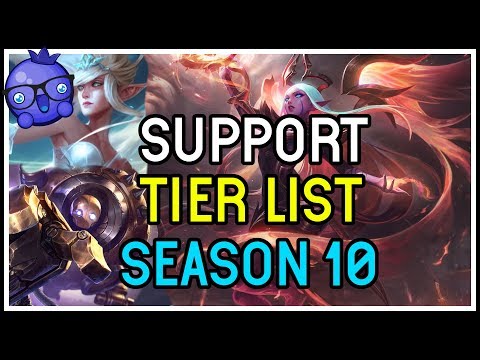 THE BEST SUPPORTS TO PLAY IN SEASON 10 - League of Legends Season 10 Tier list